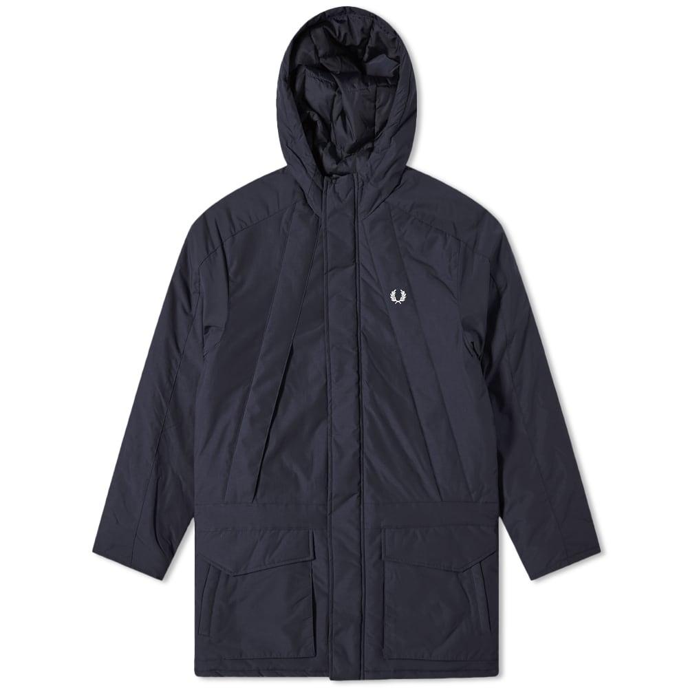 Fred Perry Synthetic Padded Zip Parka in Navy (Blue) for Men - Lyst