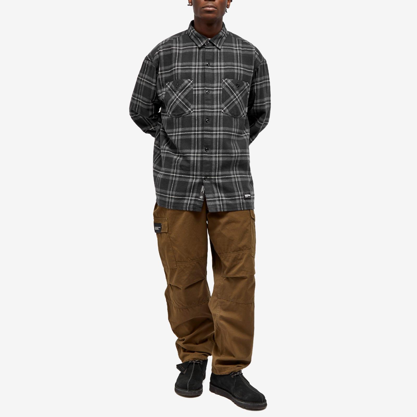Neighborhood Tartan Check Shirt in Grey for Men | Lyst UK