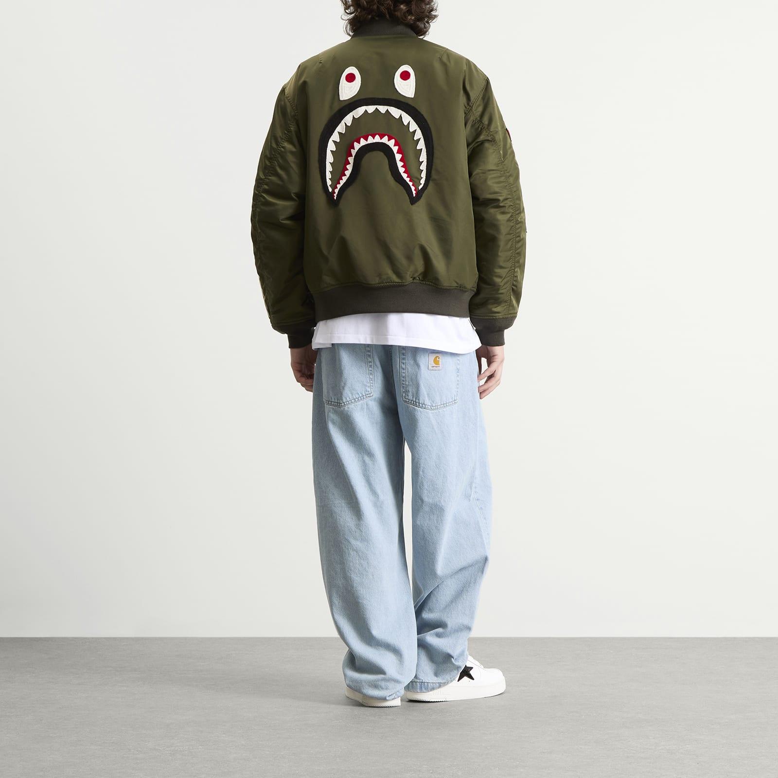 A Bathing Ape Shark Ma-1 Jacket in Green for Men | Lyst UK
