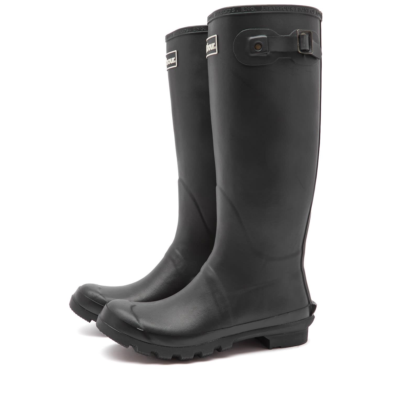 mens barbour bede wellies black