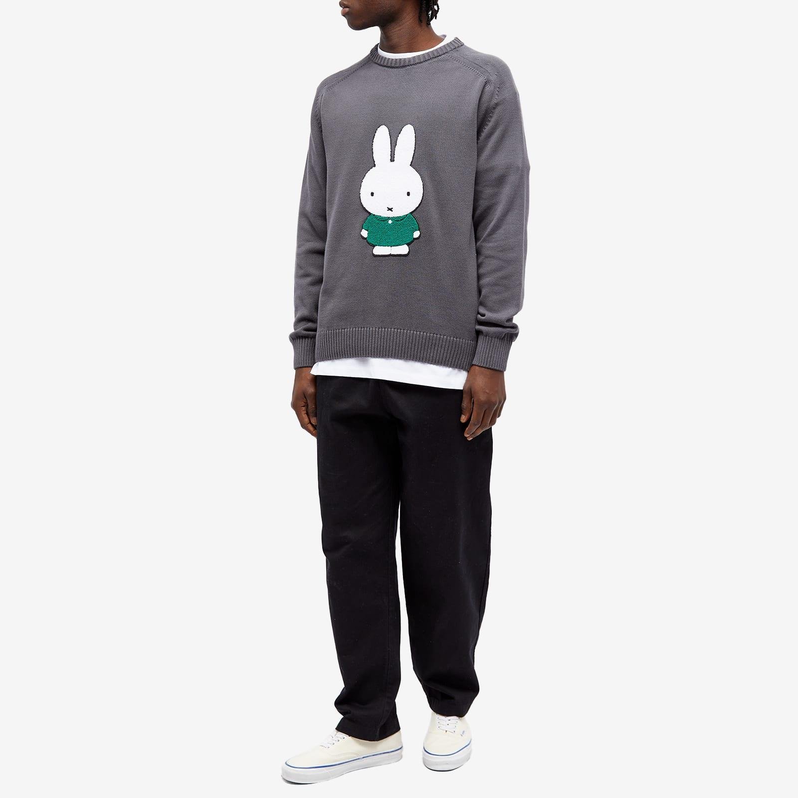 Pop Trading Co. X Miffy Crew Knit in Gray for Men | Lyst