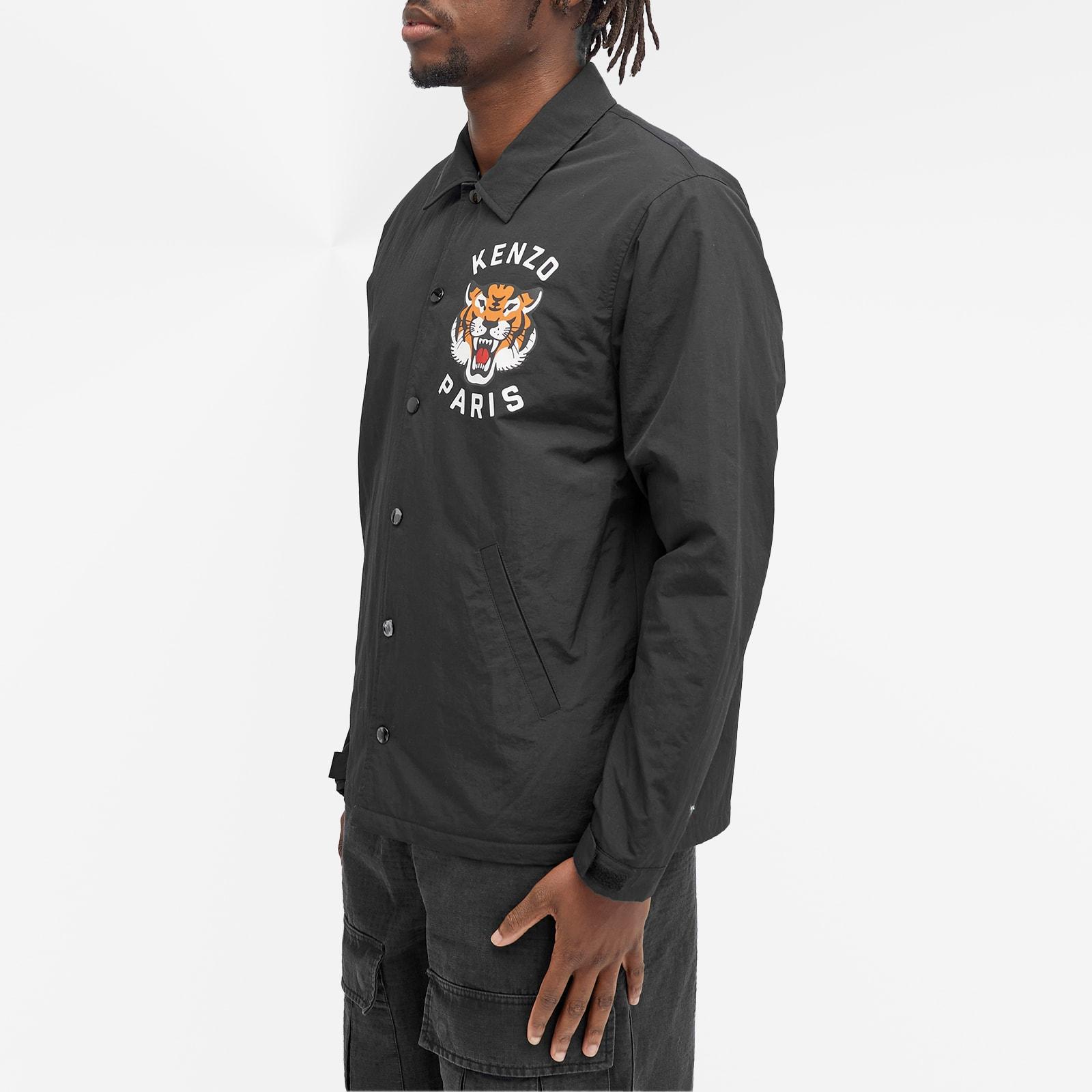 KENZO Lucky Tiger Padded Coach Jacket in Black for Men | Lyst