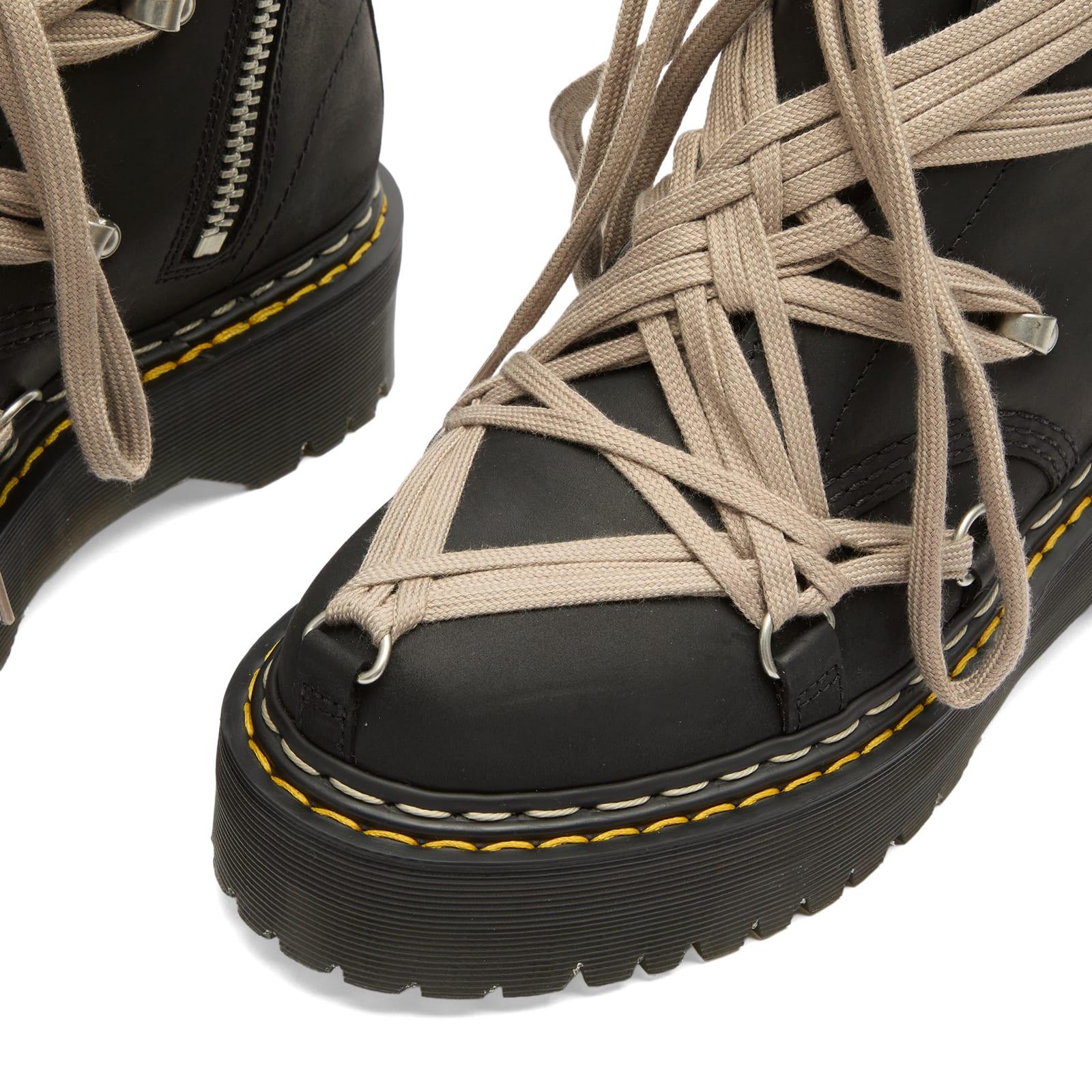 Rick Owens X Dr. Martens 1460 Quad Sole Megalace Ankle Boot in