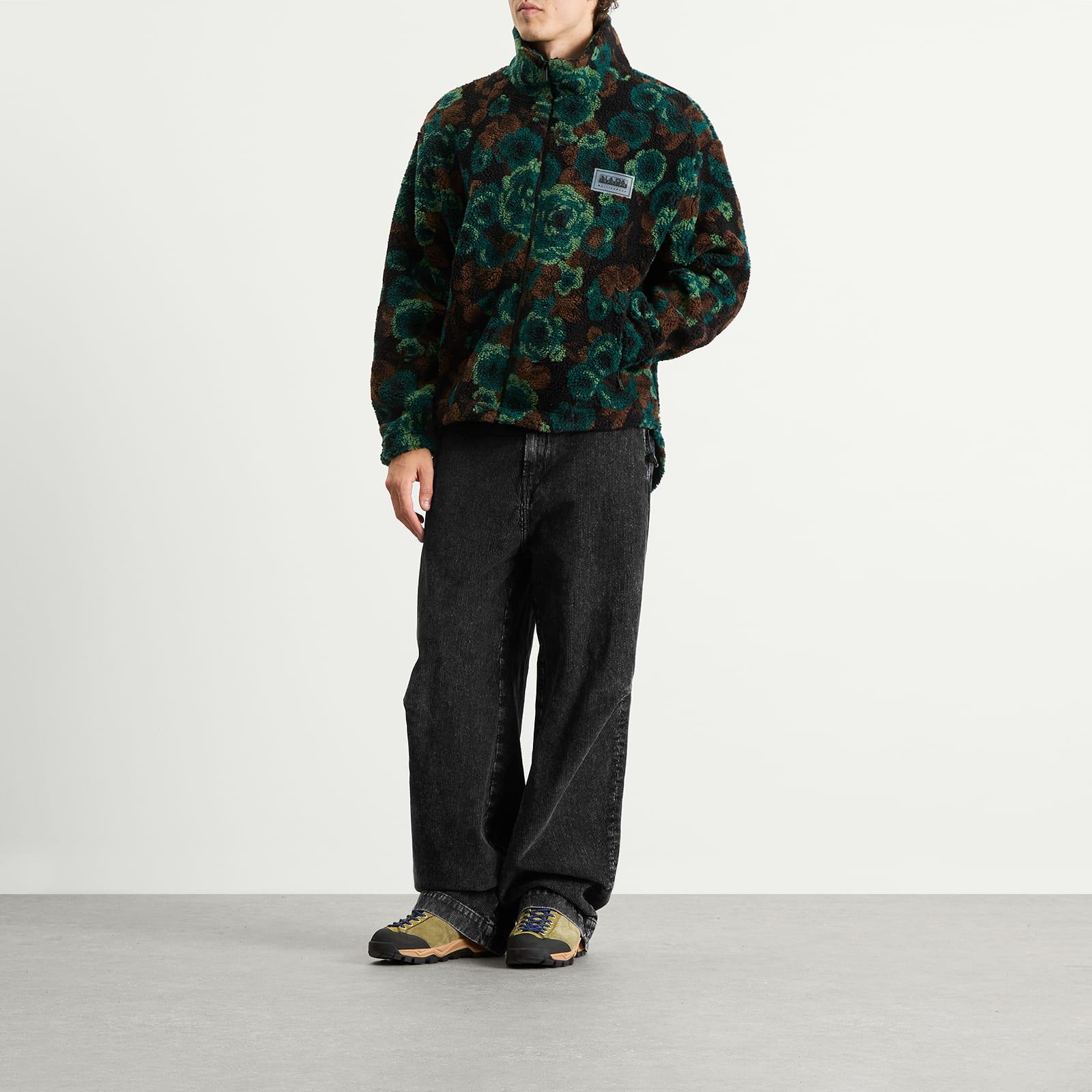 Napapijri X Martine Rose Jacquard Fleece Jacket in Green for Men 