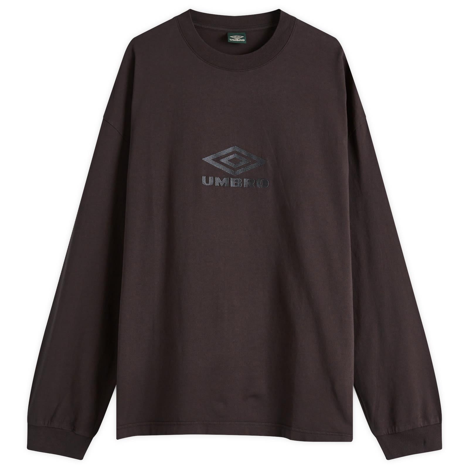 Umbro by Slam Jam Og Logo Long Sleeve T-Shirt in Black for