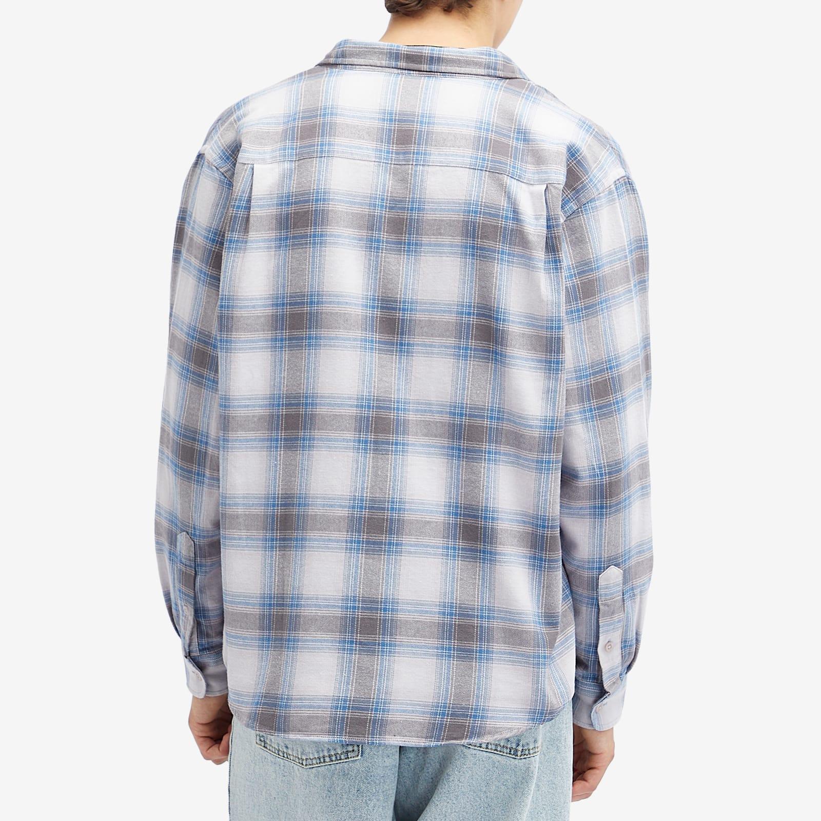 thisisneverthat Shadow Plaid Flannel Shirt in Blue for Men | Lyst