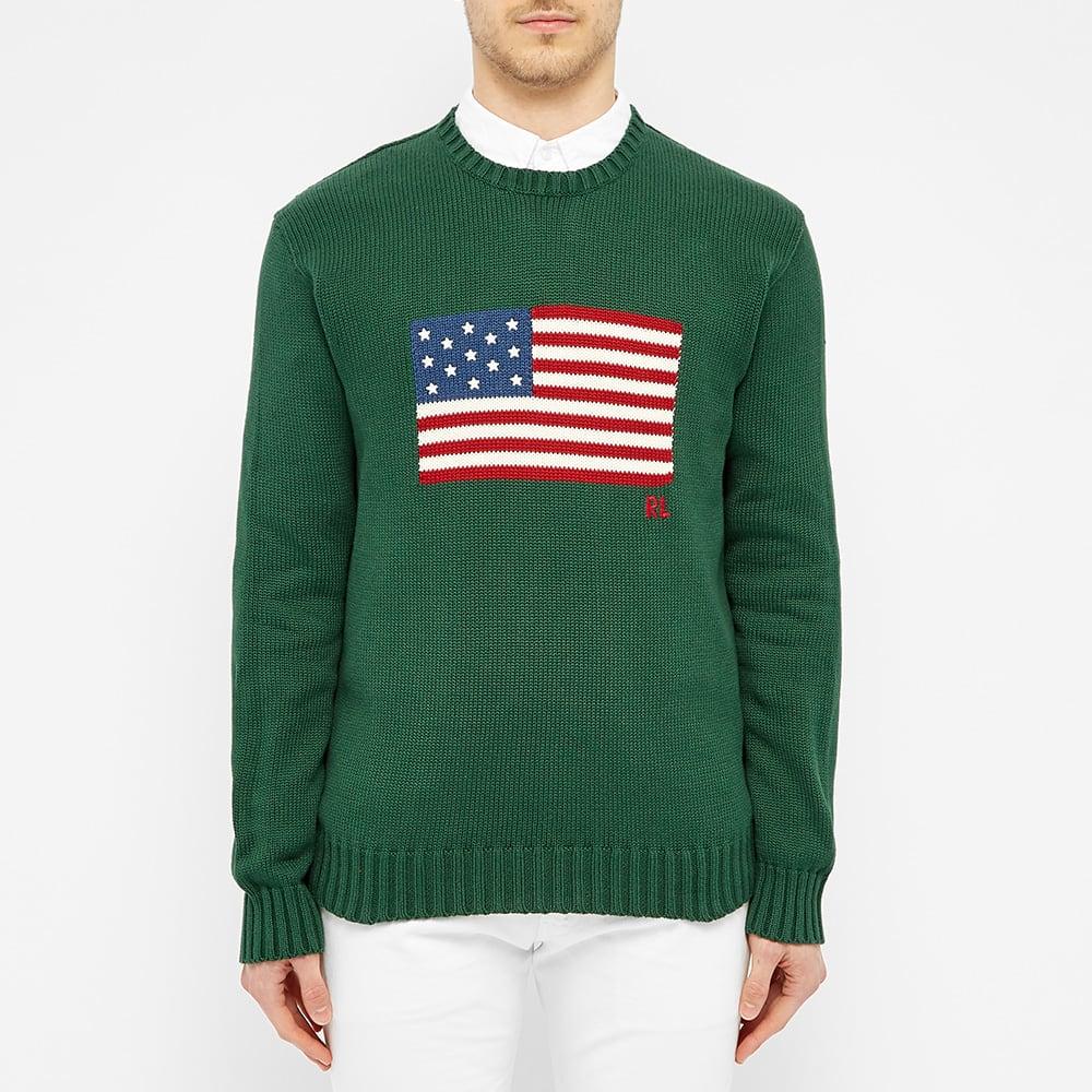 Polo Ralph Lauren Flag Intarsia Knit in Green for Men | Lyst