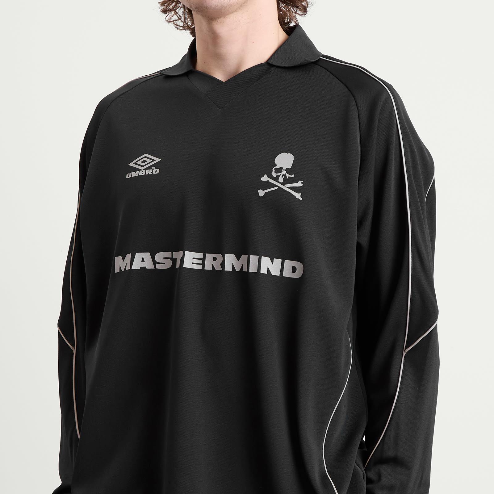 MASTERMIND WORLD X Umbro Long Sleeve Game Shirt in Black for