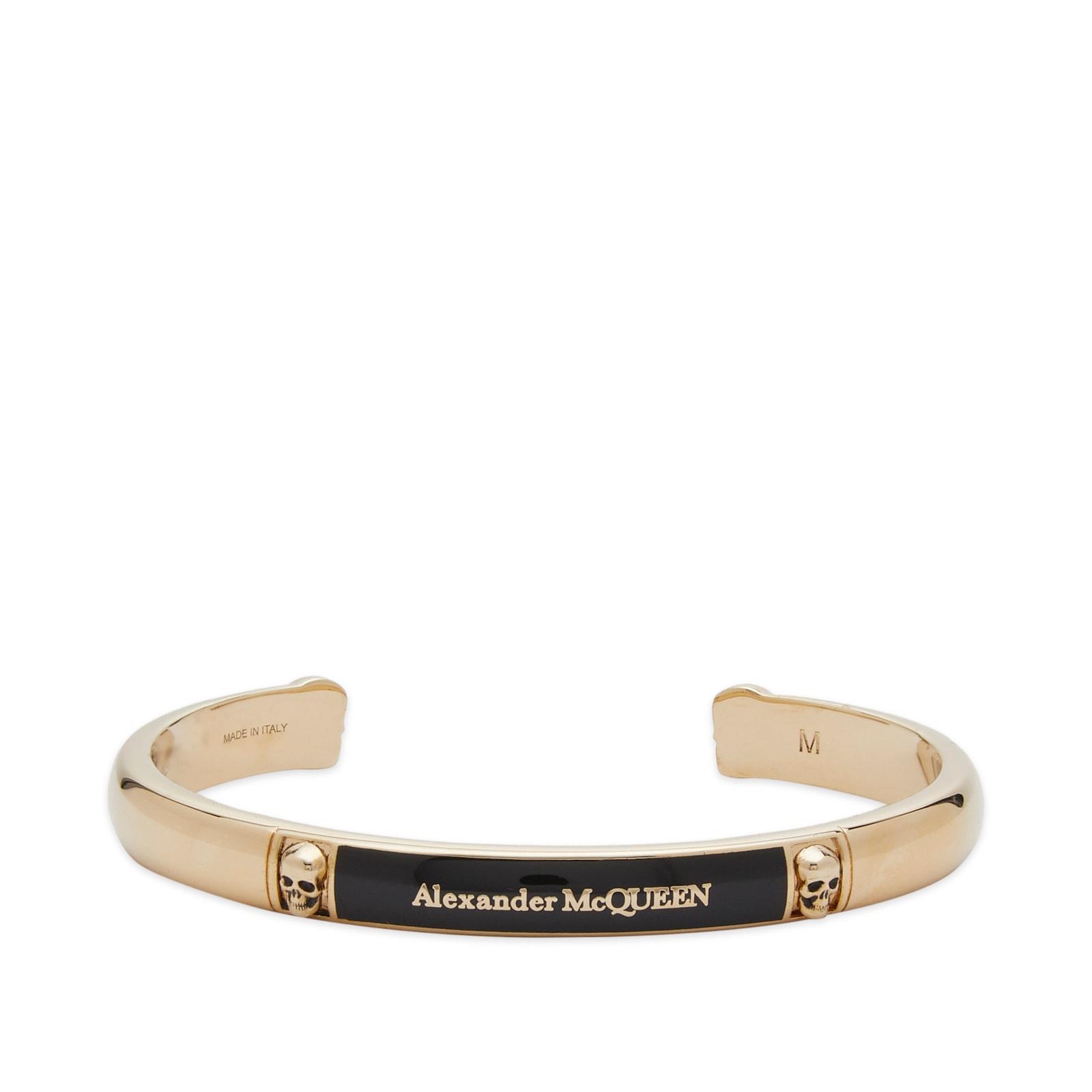 Alexander mcqueen enamel skull bracelet best sale