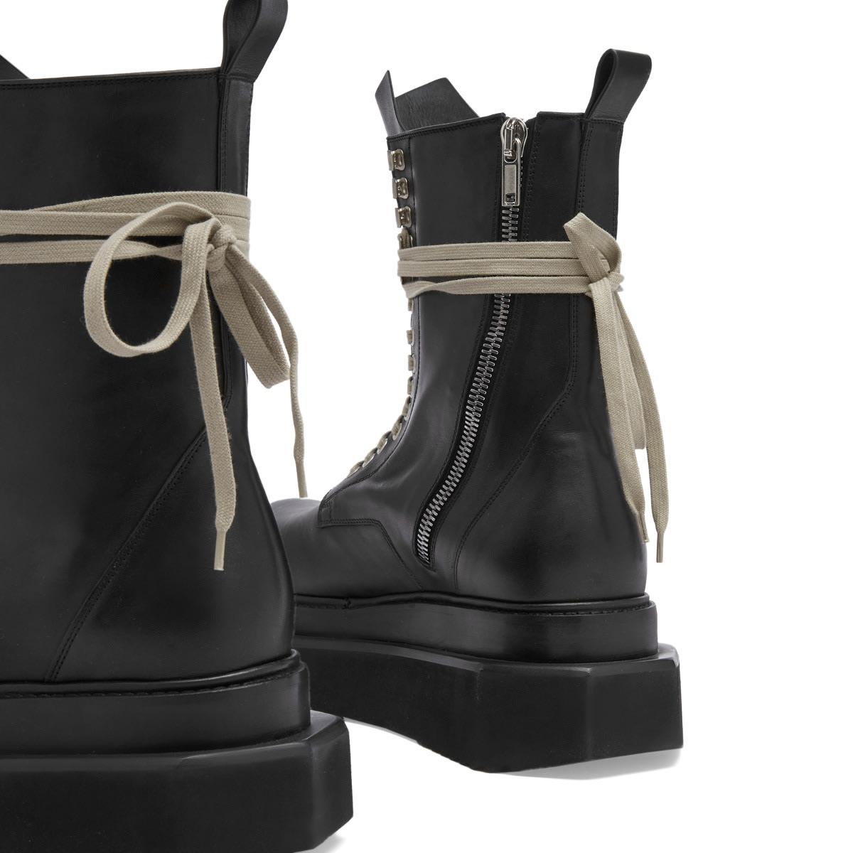 Rick Owens Turbo Cyclops Army Boot in Black for Men | Lyst