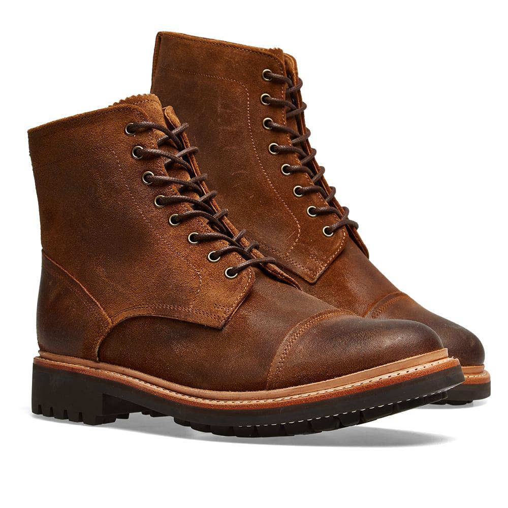 grenson joseph commando sole toe cap boot