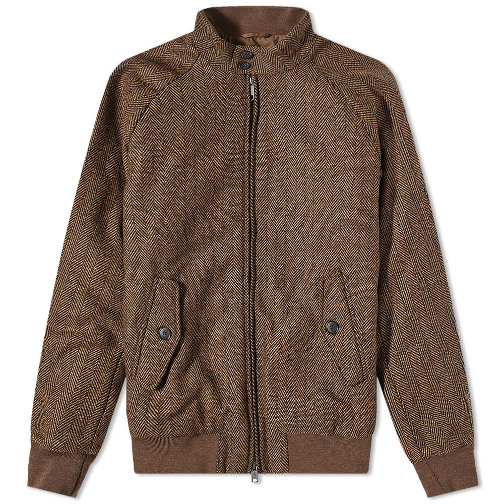 Baracuta G9 Wool Blend Harrigton Jacket in Brown for Men | Lyst