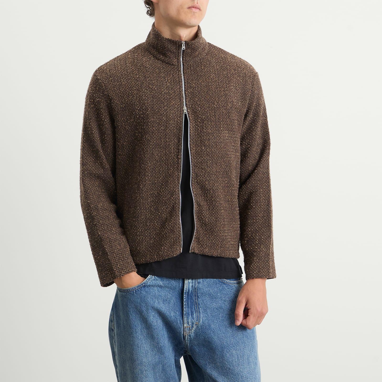 Our Legacy Shrunken Full Zip Polo in Brown for Men | Lyst UK