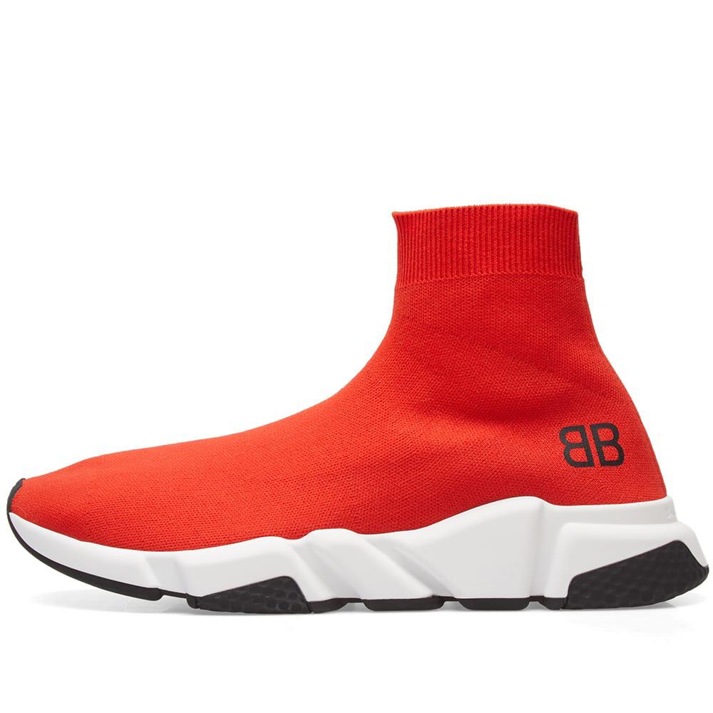 red balenciaga sock runners