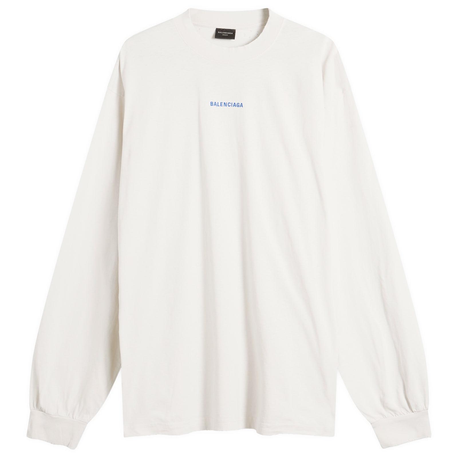 Balenciaga バレンシアガ / Slim Fit Long Sleeve Tee Balenciaga Slim Fit Long Sleeve Black & Reflective | END. (US)