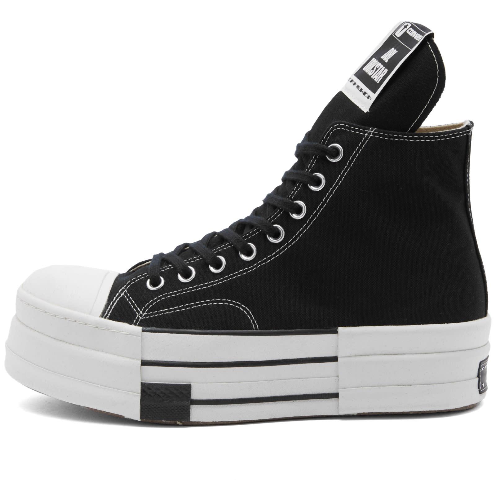 Converse X Rick Owens Dbl Drkstar Hi top Sneakers in Black for Men