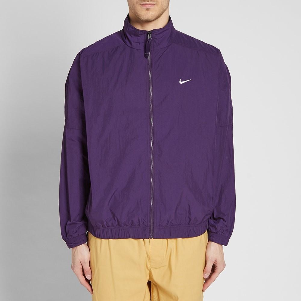 purple nike track jacket