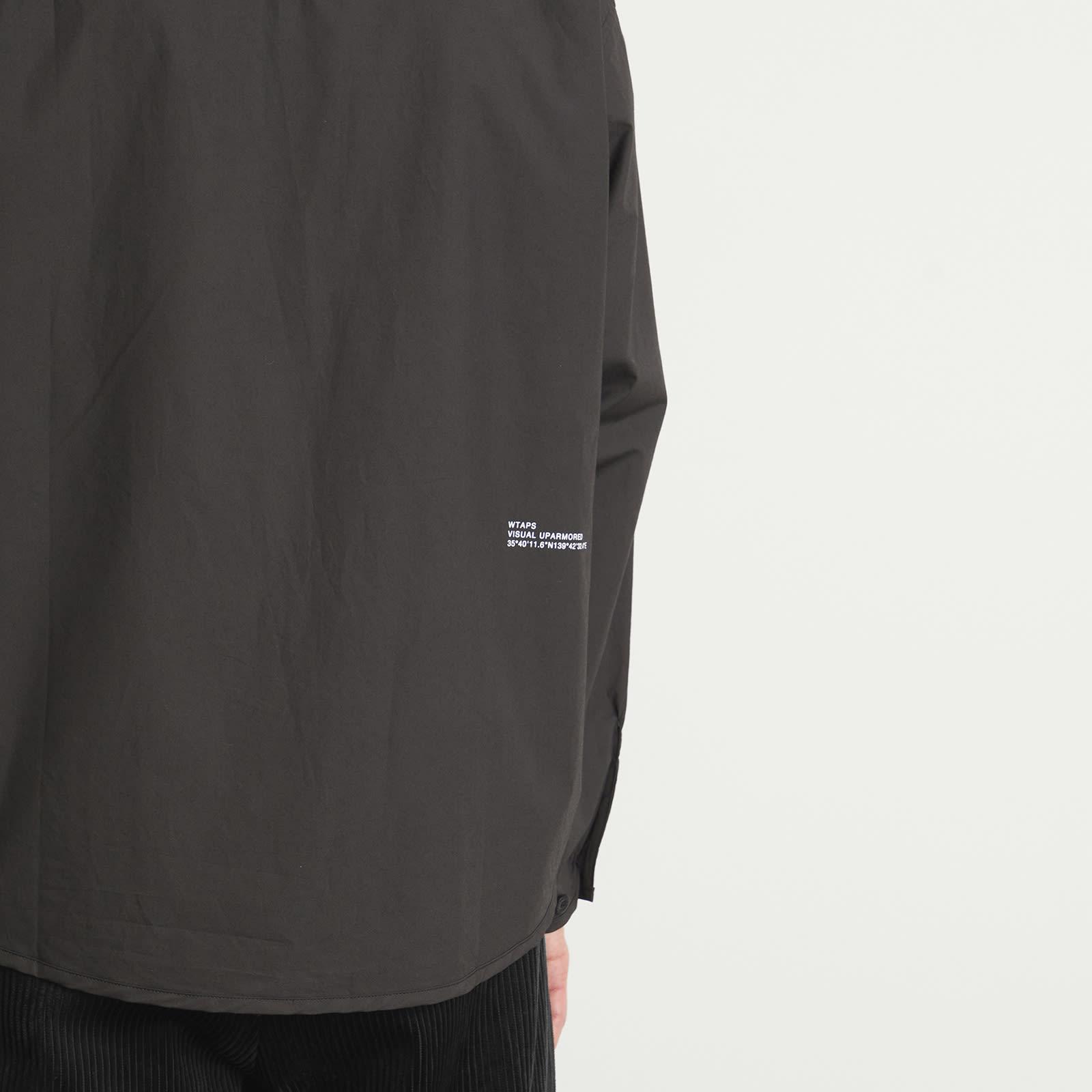 WTAPS Scout 01 Broadcloth Collarless Shirt in Black for Men | Lyst