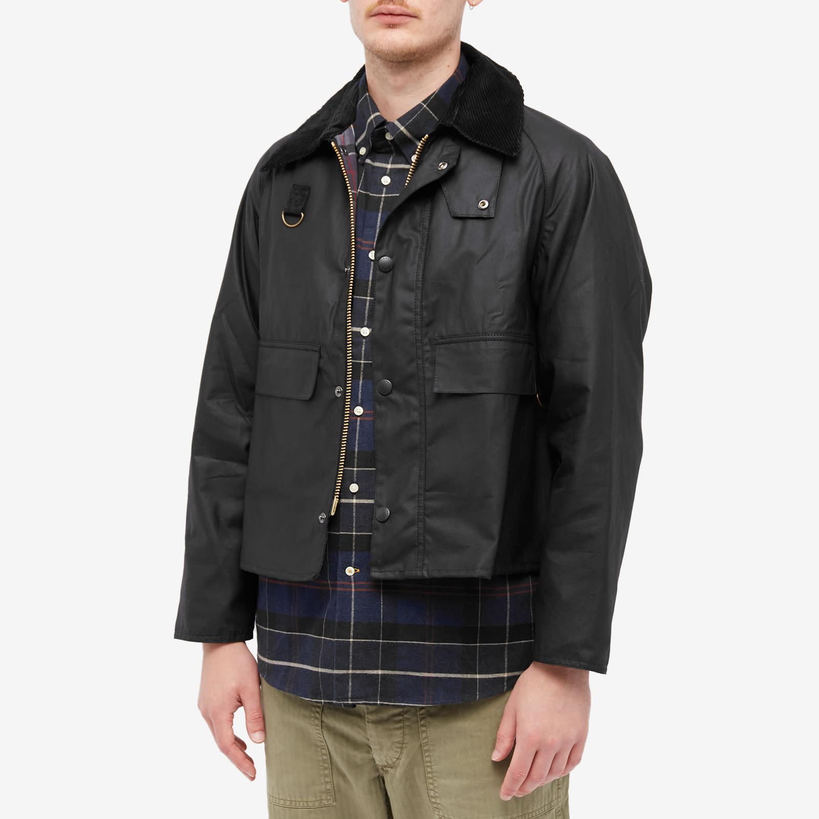 Barbour Sl Spey Wax Jacket in Black for Men | Lyst