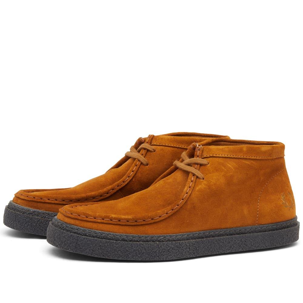 Fred Perry Dawdon Mid Suede Boot in Brown for Men | Lyst