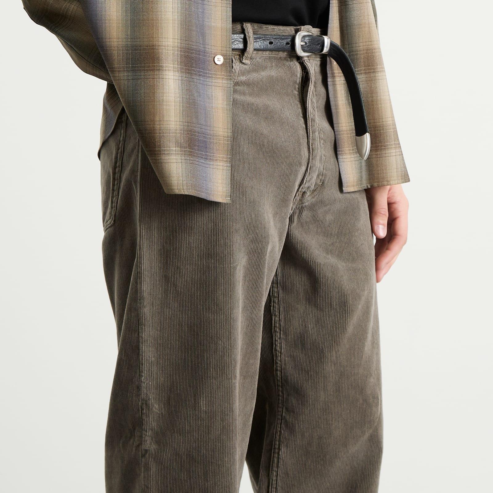 AURALEE Pigment Dyed Finx Corduroy 5P Pants in Grey for Men | Lyst UK
