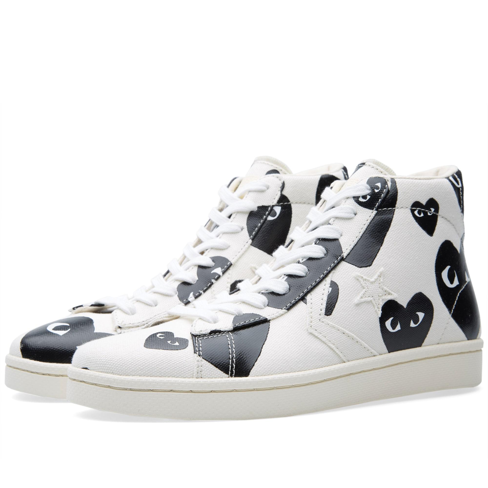 converse comme des garcons pro leather