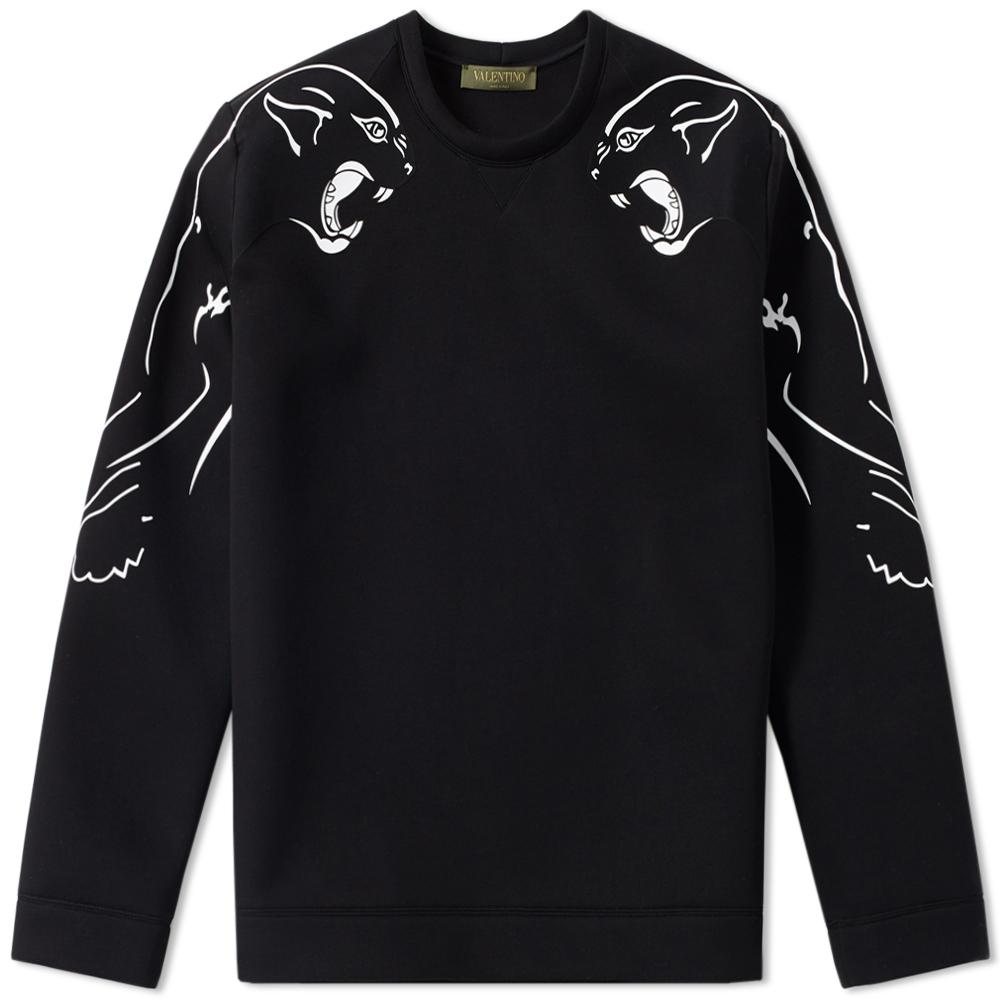 Valentino Panther Sleeve in Black for Men | Lyst