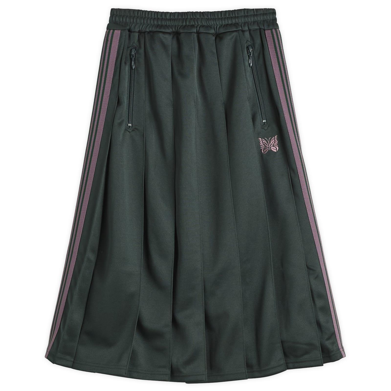 Needles Pleated Track Skirt in Green | Lyst UK