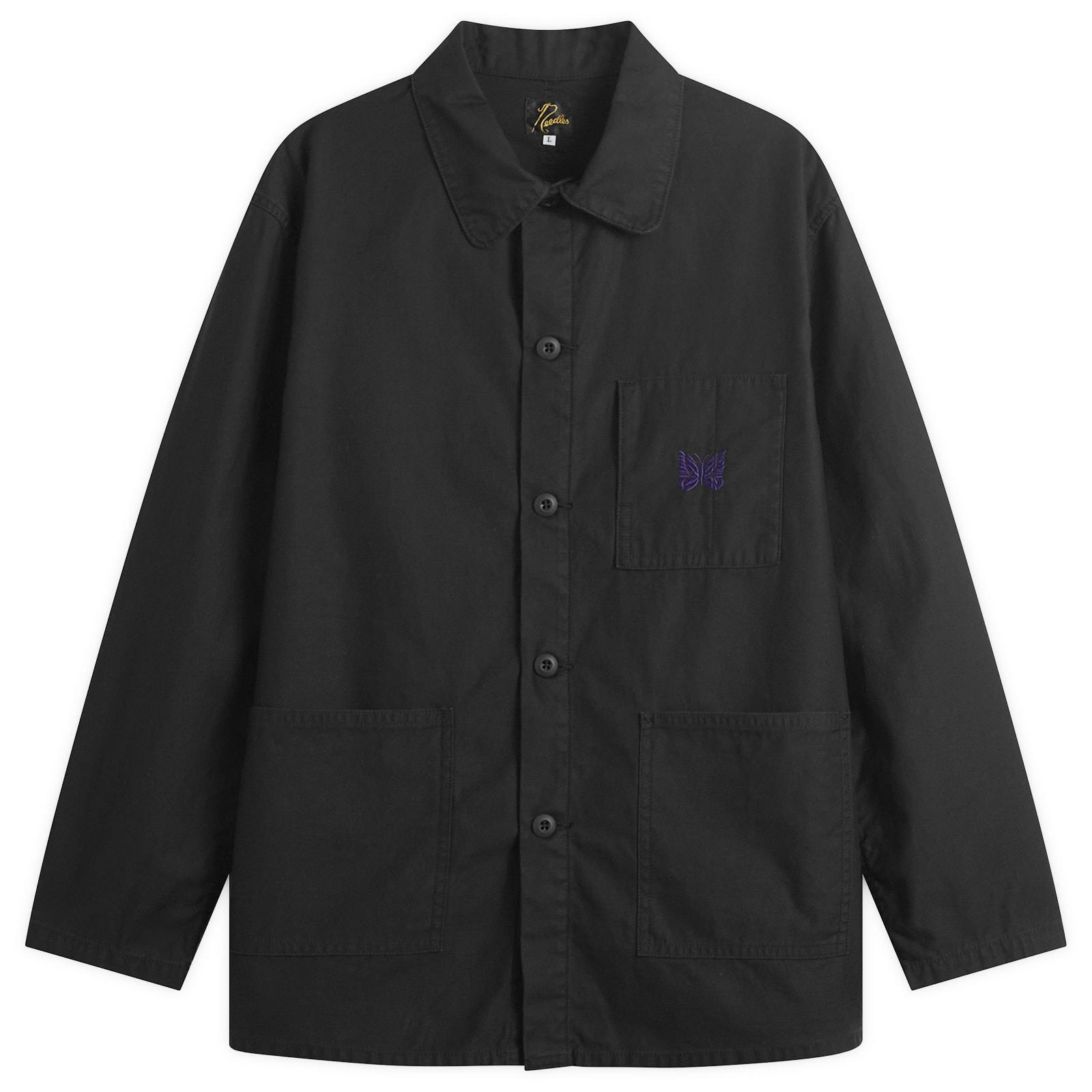 Needles Reversed Sateen Coverall Jacket in Black for Men | Lyst UK