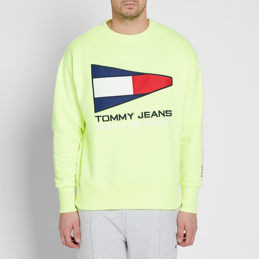 Tommy Hilfiger Denim 90s Neon Sailing Sweatshirt in Yellow for Men | Lyst