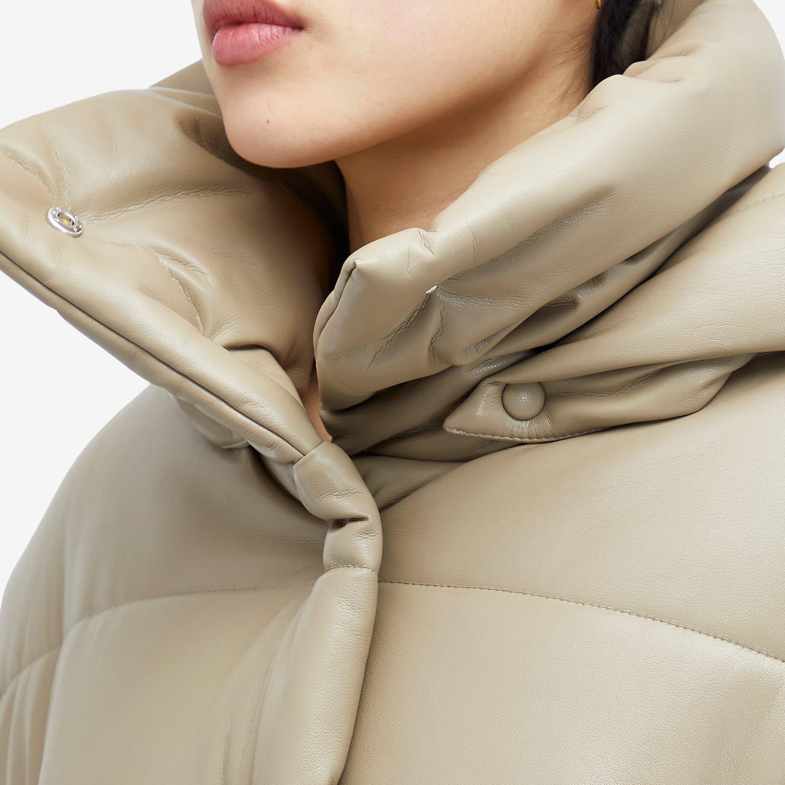 Nanushka Aveline Leather Look Jacket in Natural | Lyst