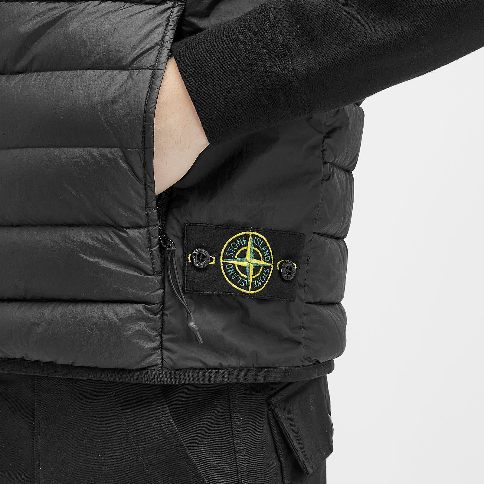 Stone Island Nylon Down-Tc Vest in Black for Men | Lyst