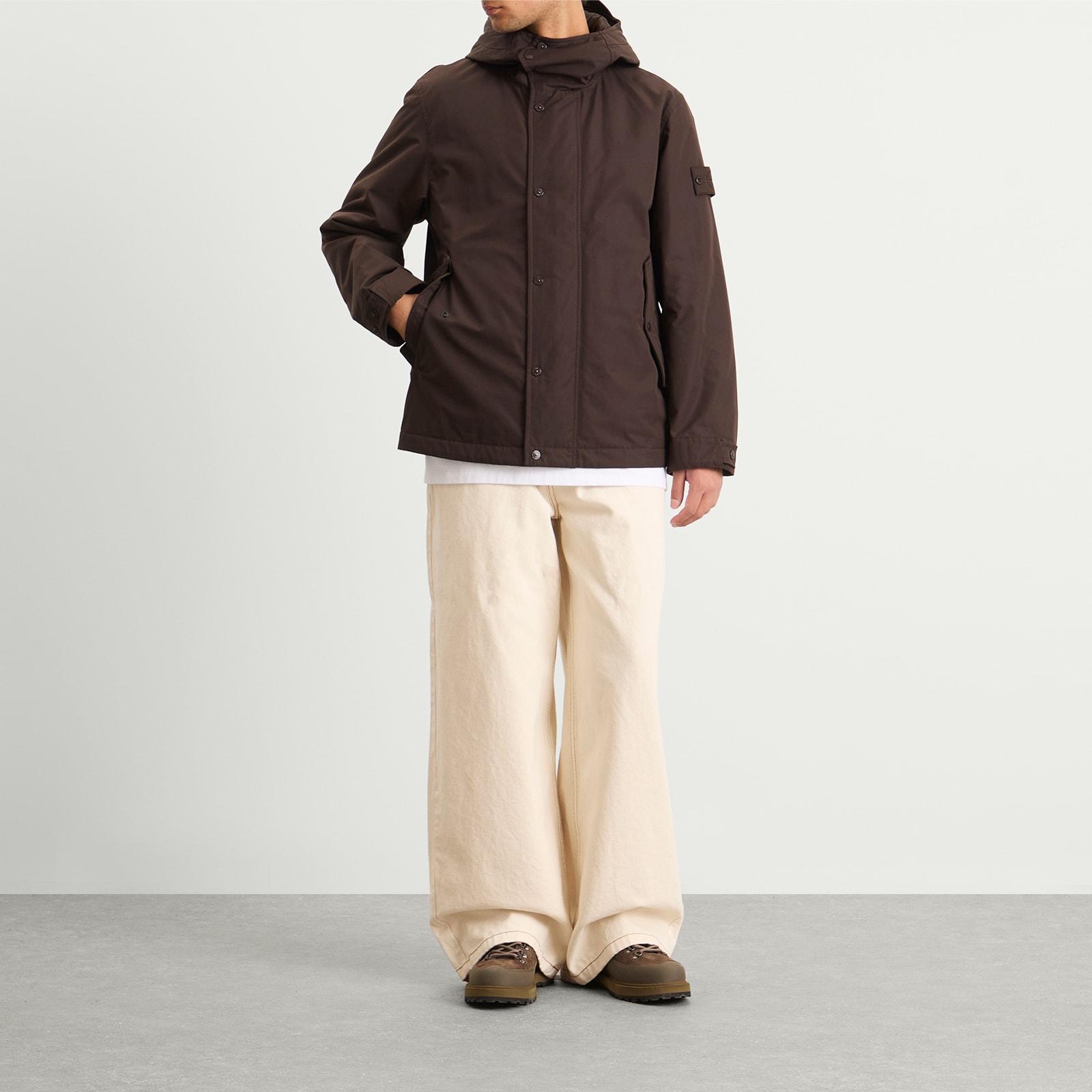 Stone Island Ghost Weatherproof Cotton Canvas Parka Jacket in 