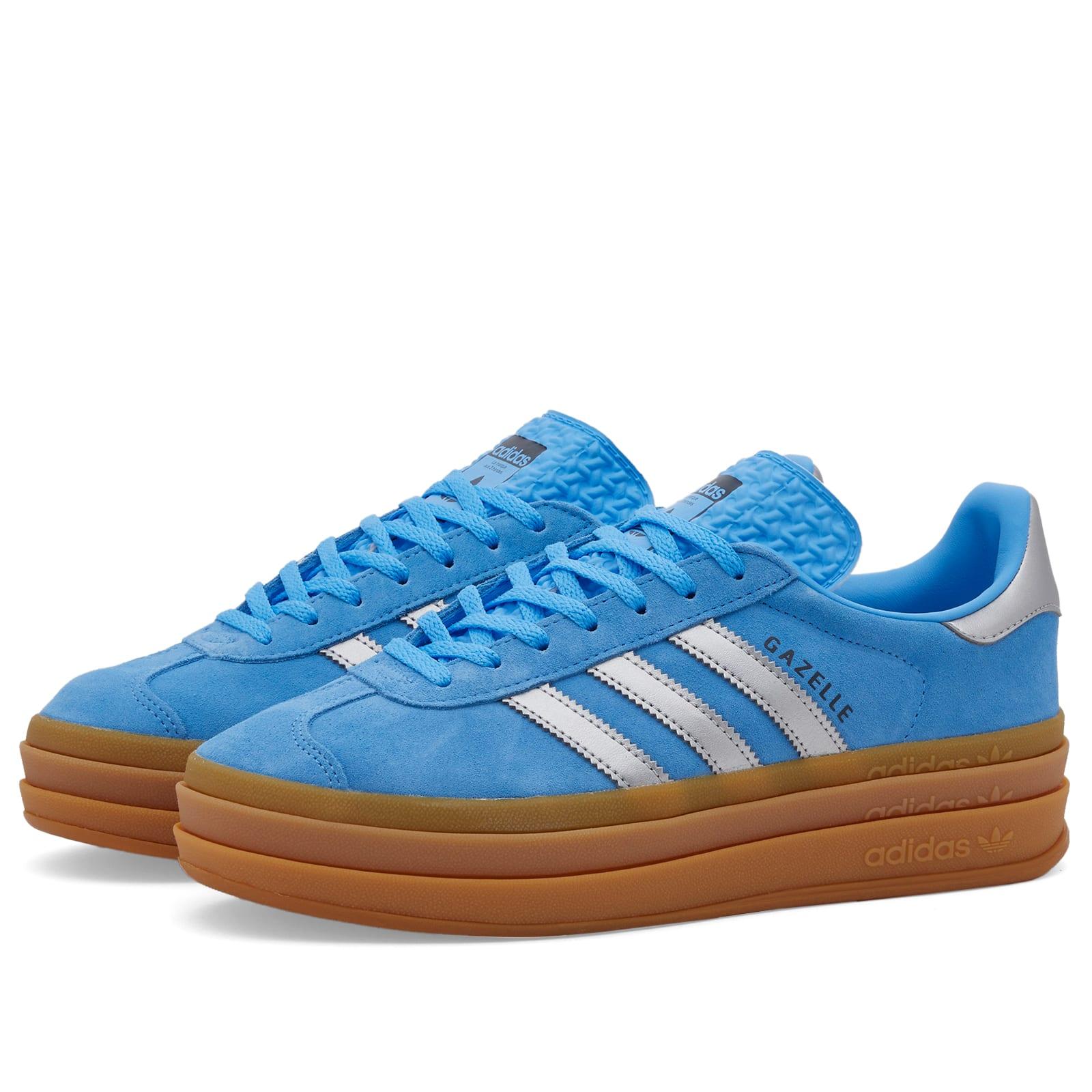 adidas gazelle silver green womens adidas Gazelle Indoor Shoes Lucid Blue 7.5 main image 1