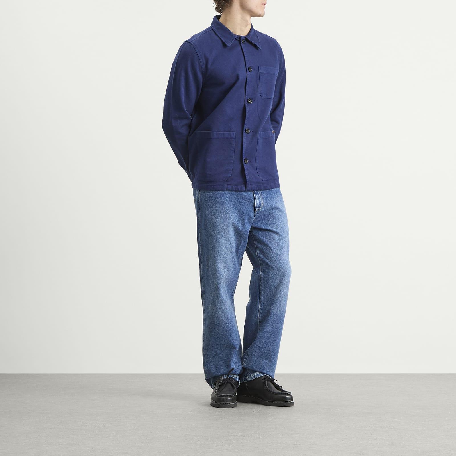Nudie Jeans Nudie Barney Worker Jacket in Blue for Men | Lyst
