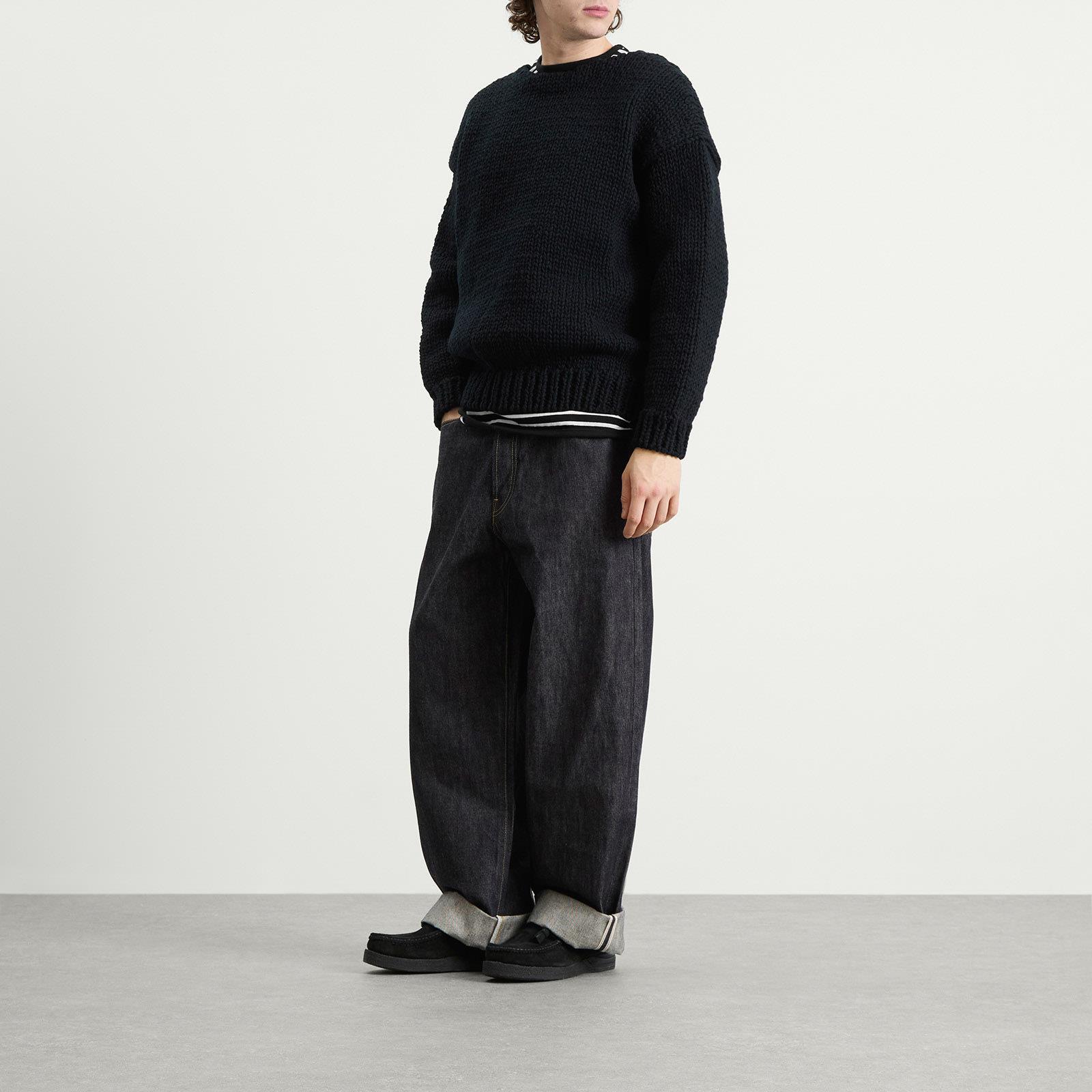Visvim Amplus Boatneck Hand Knit in Blue for Men | Lyst