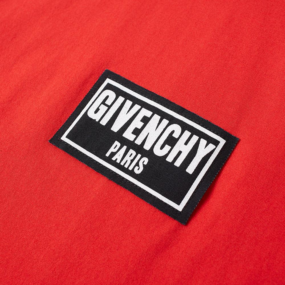 givenchy box logo t shirt