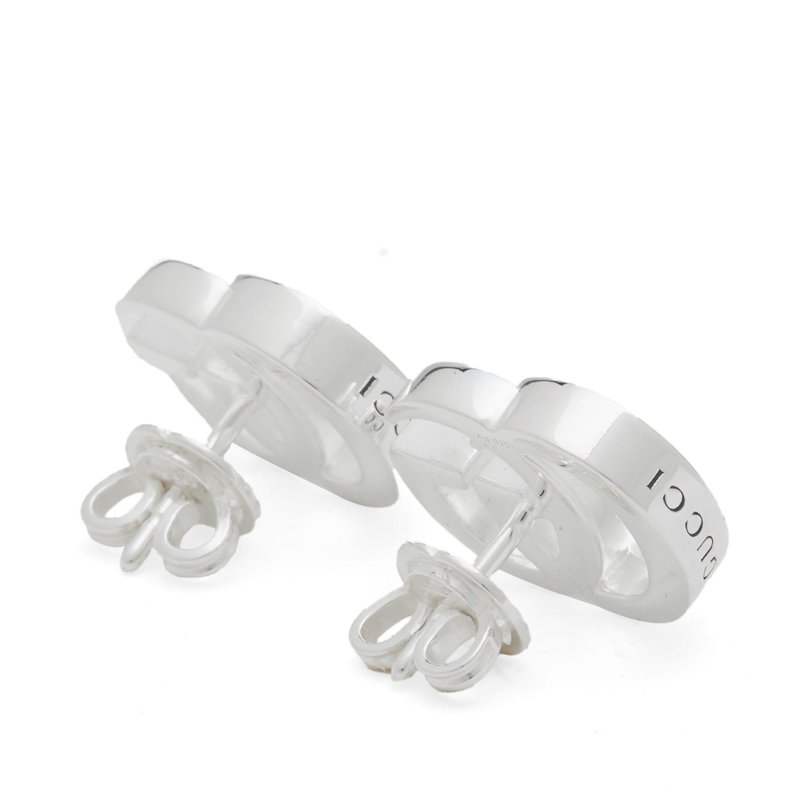 Gucci silver drop earrings clearance