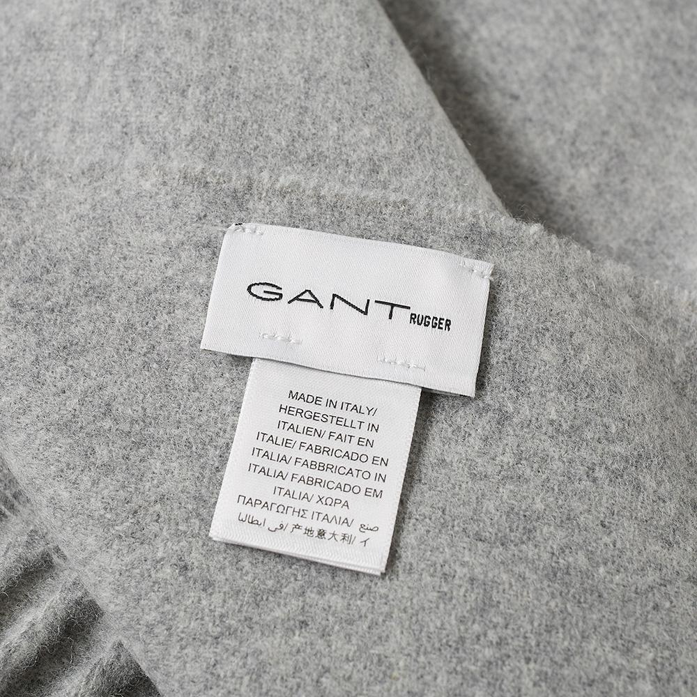 Gant Rugger Big Wool Scarf in Grey (Gray) for Men - Lyst
