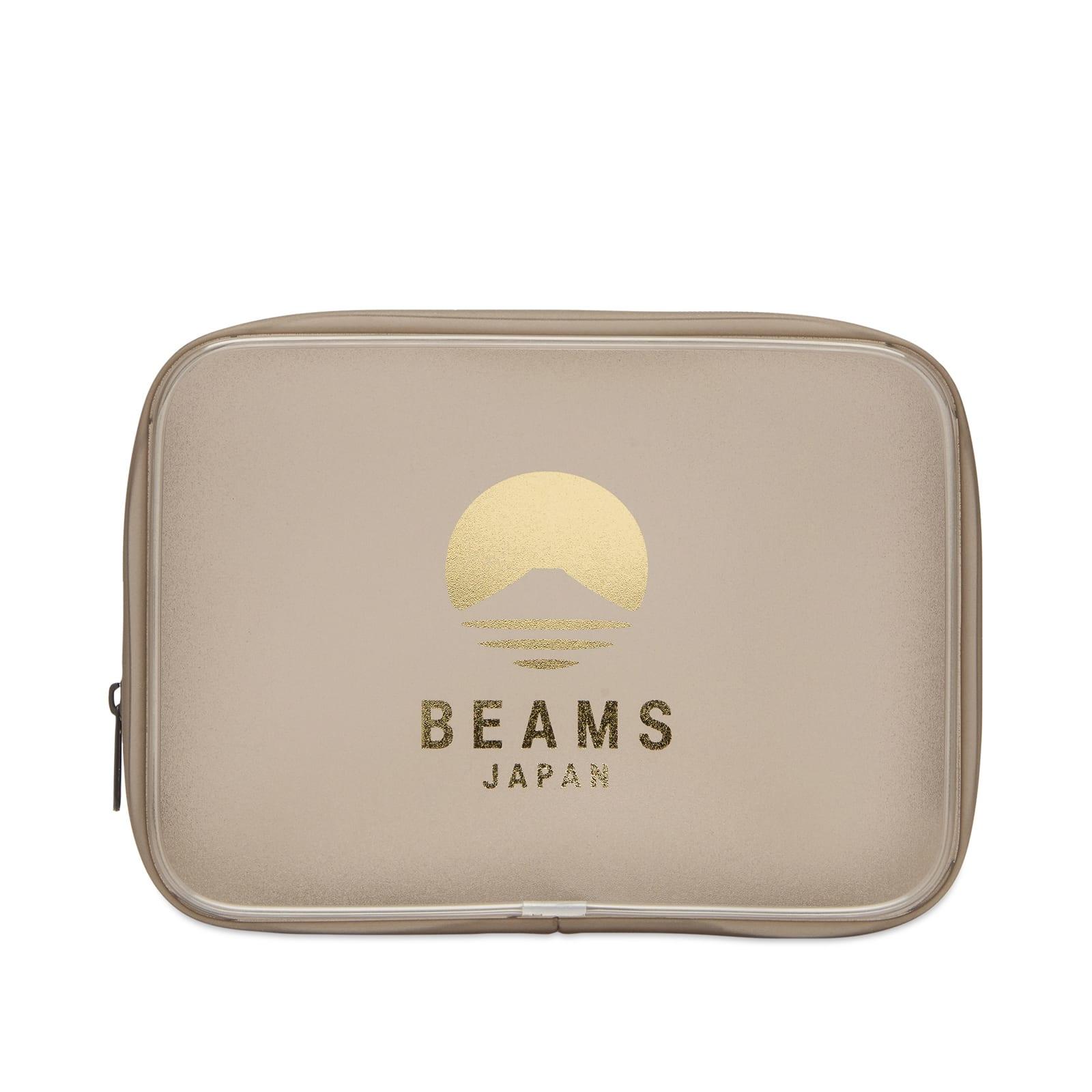 beams-japan-Brown-Logo-Pouch.jpeg