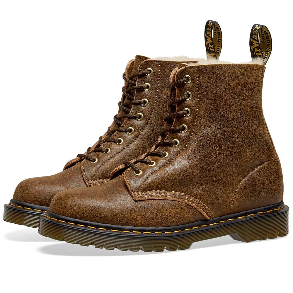 dark brown 1460 pascal wild buck boots