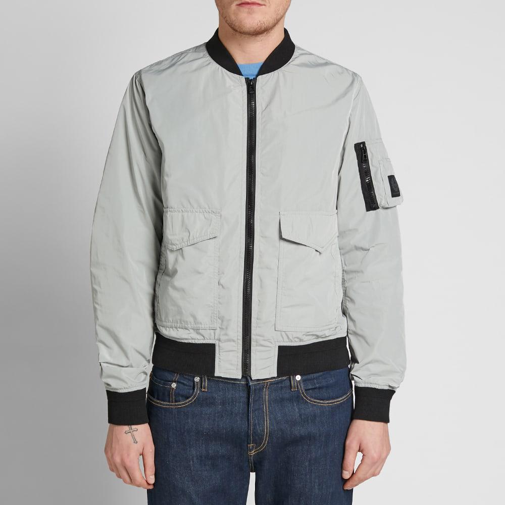 Belstaff Zipped Bomber Jacket in Grey (Gray) for Men - Lyst