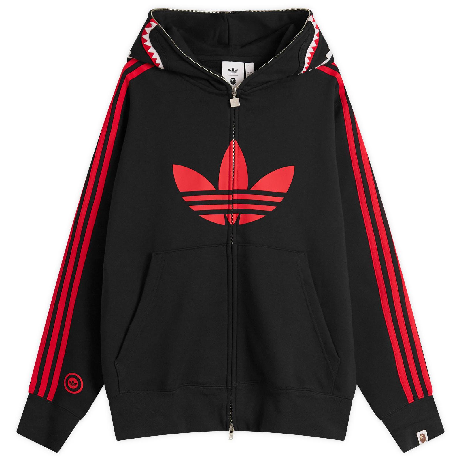 Adidas x BAPE Shark Hoodie Mサイズ　ステッカー付き adidas-Black-X-Bape-Shark-