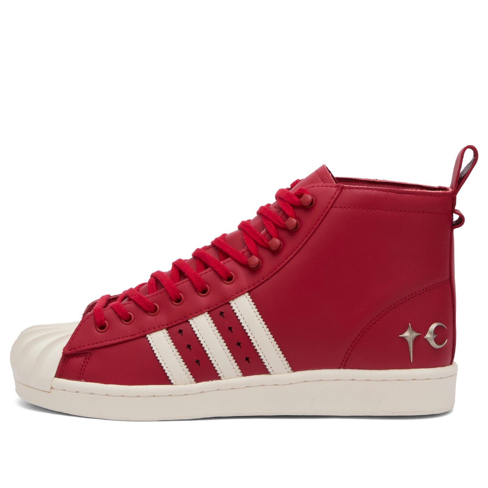 adidas gazelle silver green womens Men's Adidas Superstar II Leather Sneakers in Victory Red – CHROME main image 1