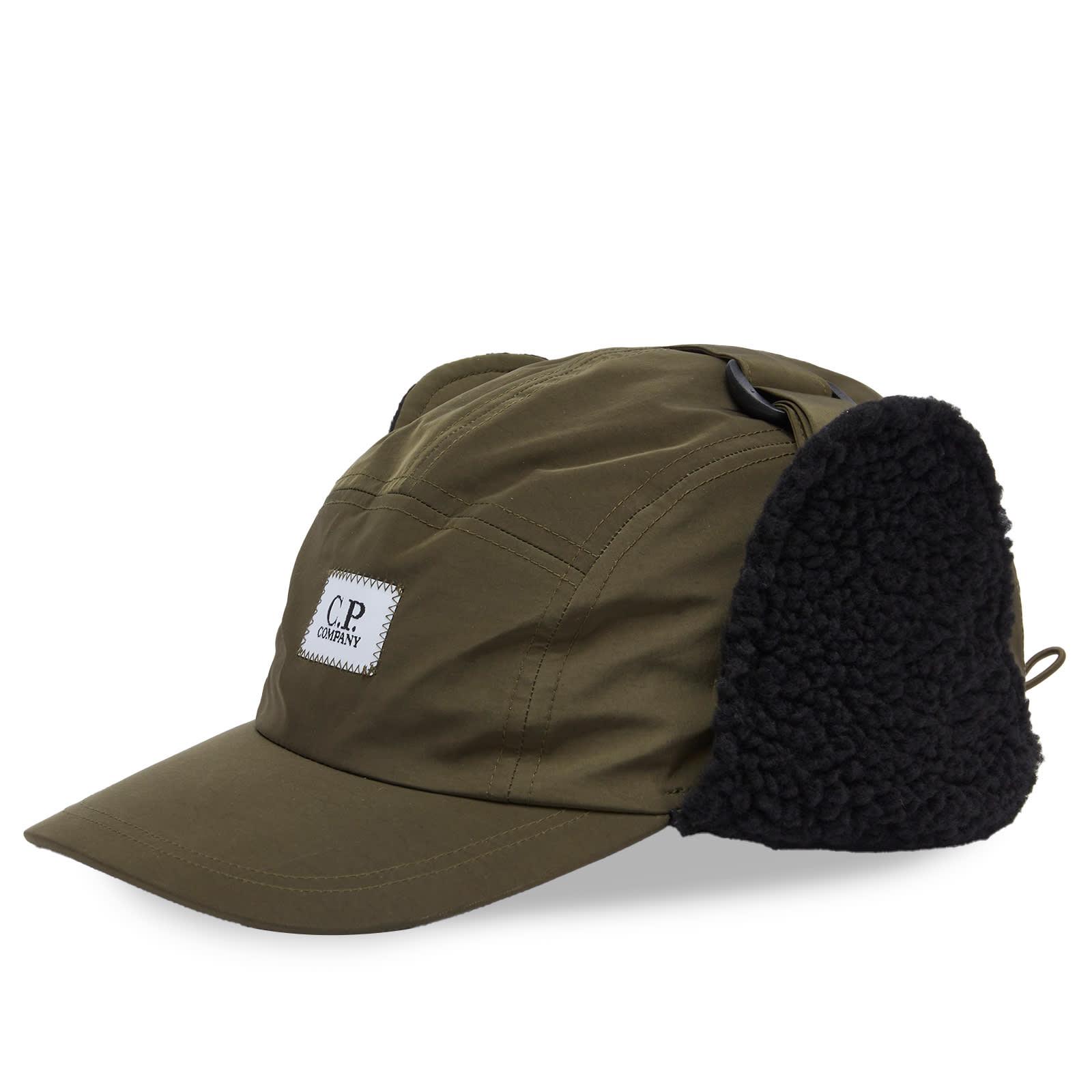 C.P. Company Chrome-R Earflap Cap in Green for Men | Lyst