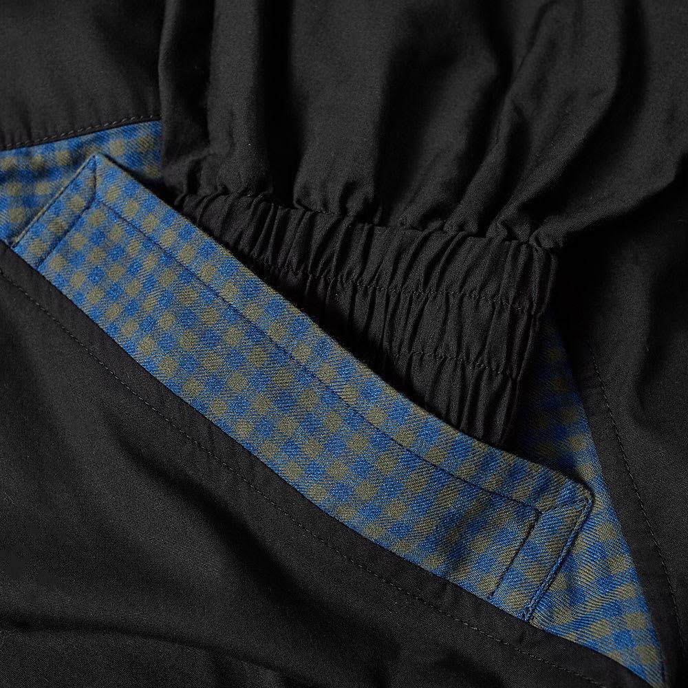 balenciaga poplin check retro panel wind jacket