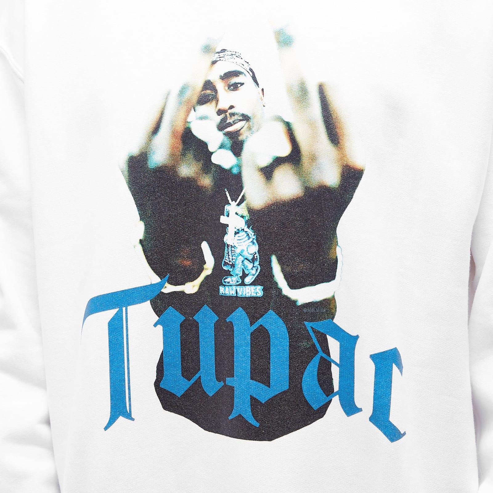 Wacko Maria Tupac Crew Neck Sweater in White for Men | Lyst