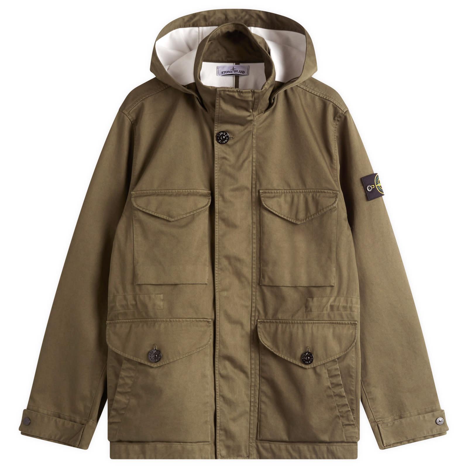 Stone Island Raso Gommato 3L Field Jacket in Green for Men