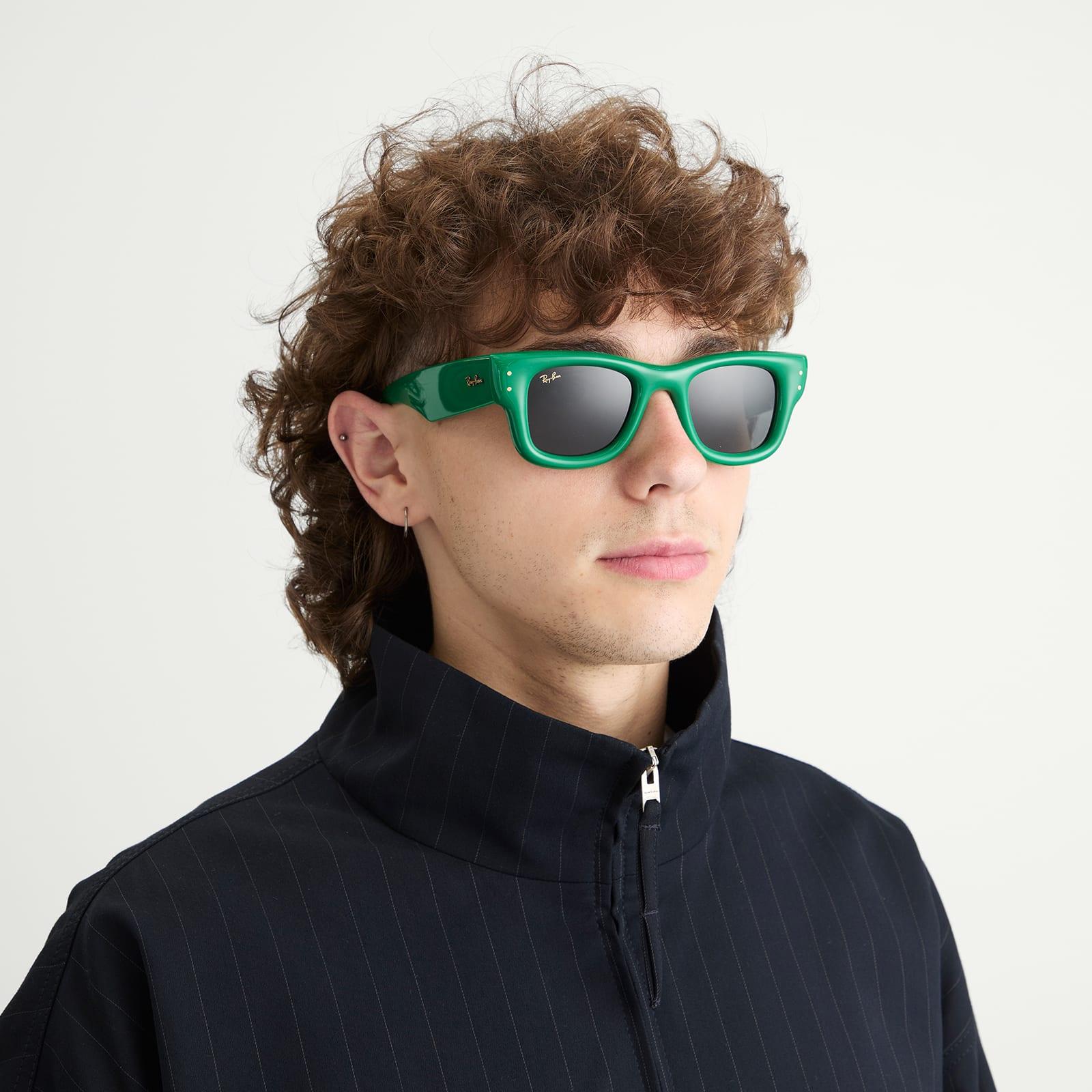Ray-Ban X A$Ap Rocky Wayfarer Puffer Sunglasses in Green | Lyst UK