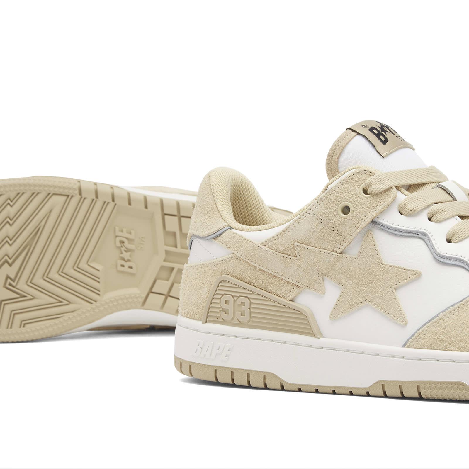 A Bathing Ape Bape Sk8 Sta #3 Sneaker in White for Men | Lyst UK